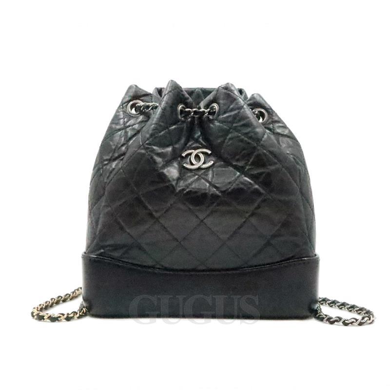 Chanel(샤넬) A94485 블랙 빈티지 카프스킨 가브리엘 스몰 백팩 (27번대)